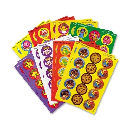 Trend Enterprises Fun/Fancy Stinky Stickers, Jumbo, Round, Acid-free, 432/PK