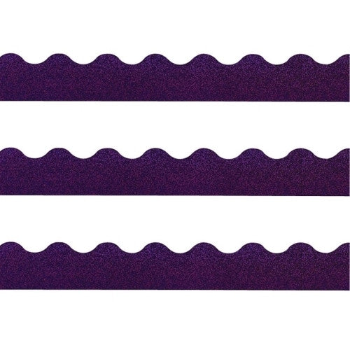 Trend Enterprises Sparkle Trimmers, 2-1/4"x32-1/2', Purple Sparkle