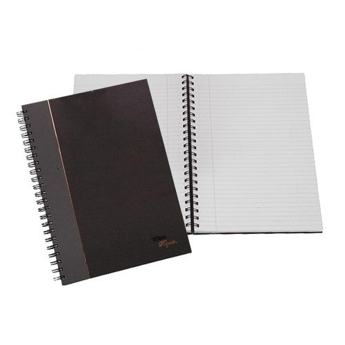 Tops Business Forms Executive Notebook,20lb.,Rld,96 Sheets,8-1/4"x5-7/8",BK/GY