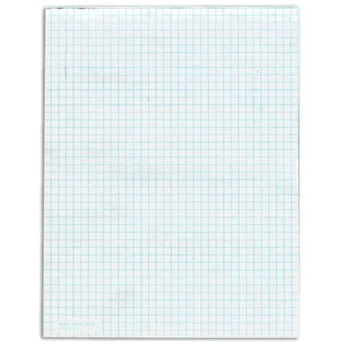 Tops Business Forms Quadrille Pads, 4 Sq/In.,15 lb., 8-1/2"x11",12/PK, WE