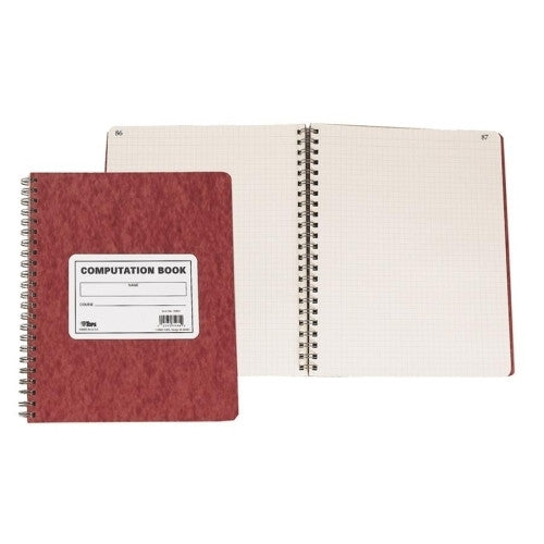 Tops Business Forms Research/Computation Notebook,11-3/4"x9-1/2",76 Sht.,Brown