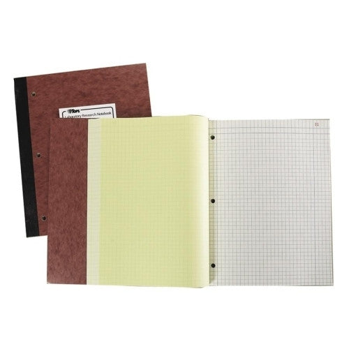 Tops Business Forms Lab Research Notebook, 11x9-1/4", 100 Sheets, Brown