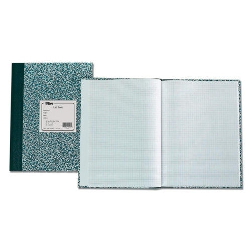 Tops Business Forms Lab Notebook, 10"x7-3/8", 60 Sheets, Green Marble