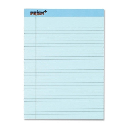 Tops Business Forms Notepad,Legal Ruled,50 Sheets,8-1/2"x11-3/4",12/PK,Blue