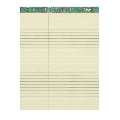 Tops Business Forms Notepad,Law Ruled,100 Sheets,8-1/2"x11-3/4", Canary