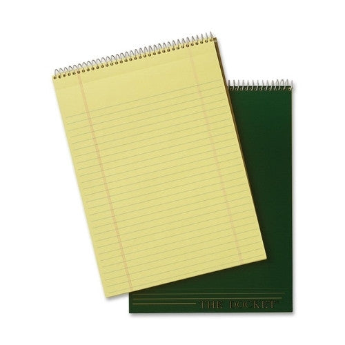 Tops Business Forms Wirebound Pad,Legal Ruled,70 Shts,8-1/2"x11-3/4",3/PK,Canary