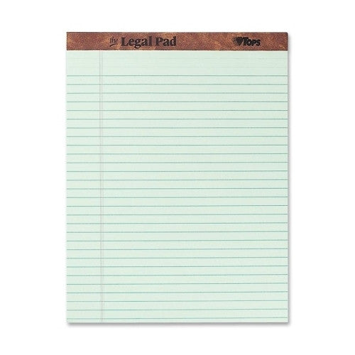 Tops Business Forms Legal Writing Pad,Legal Rule, 50 Sht,8-1/2x11-3/4",12/DZ,GN