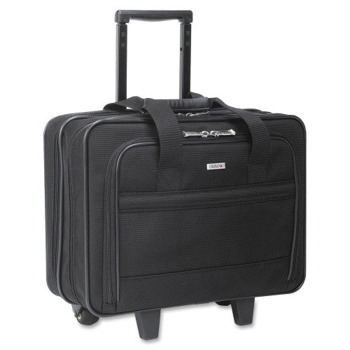 US Luggage Computer Rolling Case,2 Fan Files,16-1/2"x6-1/2"x10",Black