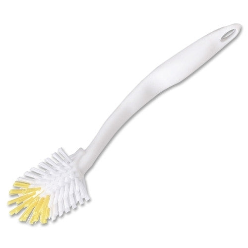 Wilen Professional Dish and Sink Cleaning Brush, Nylon Bristles, White/Yellow