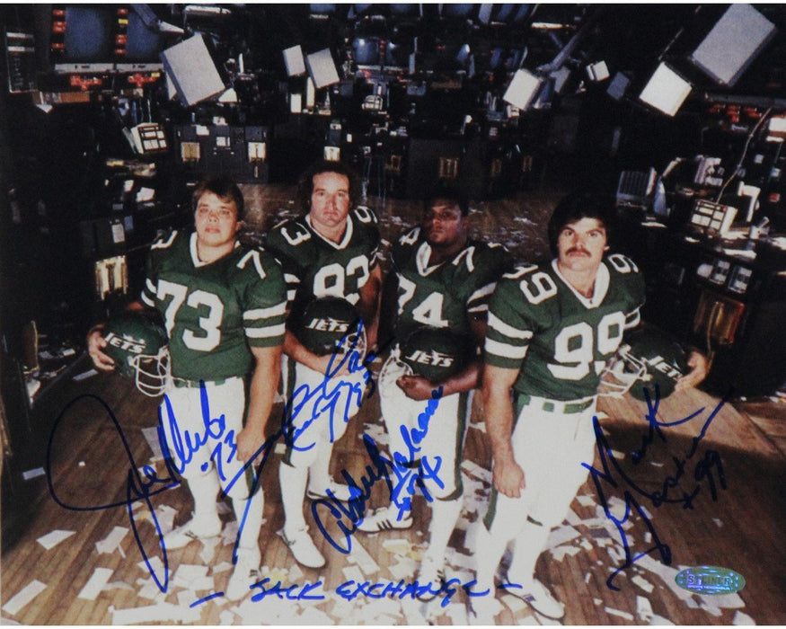 Sack Exchange Multi -Signed Horizontal 16x20 Photo Mark Gastineau Joe Klecko Abdul Salaam Marty Lyons w/Sack ExchangeInsc