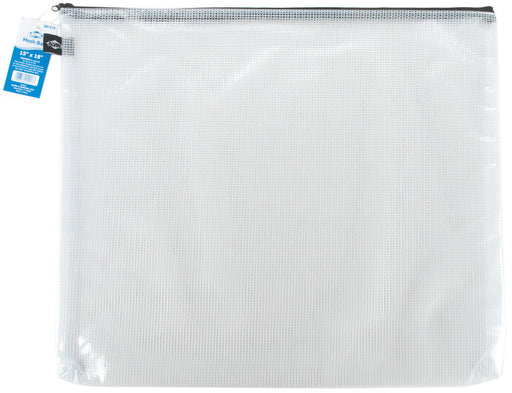 Mesh Bag W/Zipper 15"X18"-Clear