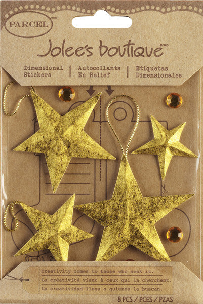 Jolee's Boutique Christmas Stickers, Goldleaf Star