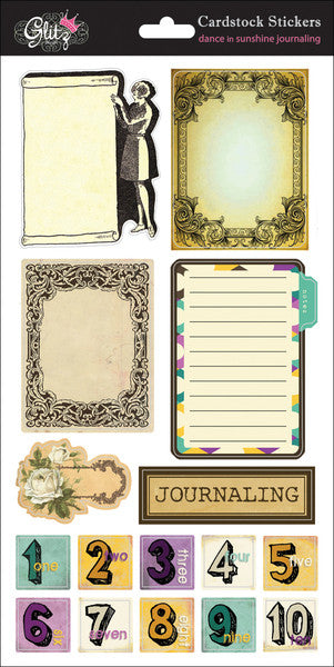 Dance In Sunshine Cardstock Stickers, Journaling