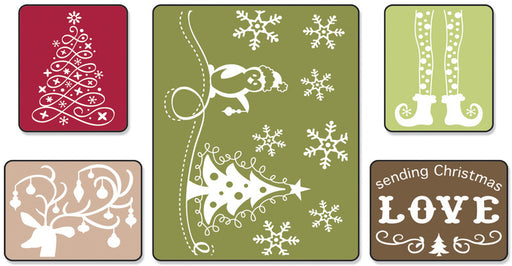 Sizzix Embossing Folders, Sending Christmas Love