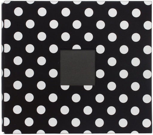 Black With White Polka Dots 12 x 12 Album