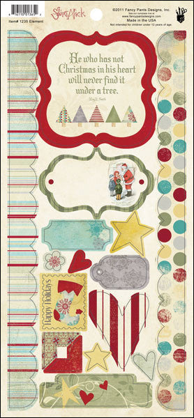 Saint Nick Cardstock Stickers, Element