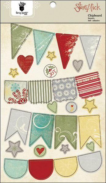 Saint Nick Self-Adhesive Chipboard, Banners