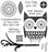 Darcie's Cling Mounted Rubber Stamps, Night Owl