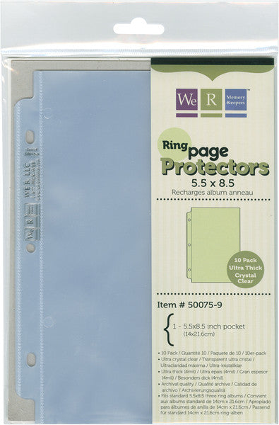 Ring Page Protectors, 10-Pack