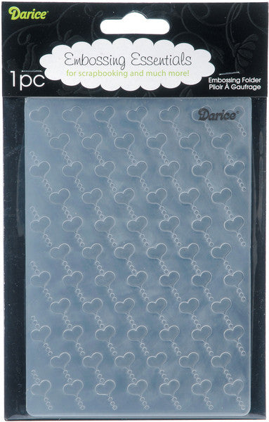 Embossing Folder, Heart Background