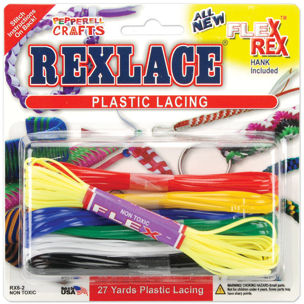 Flex Rex Plastic Basic Lacing Neon - 27 Yards