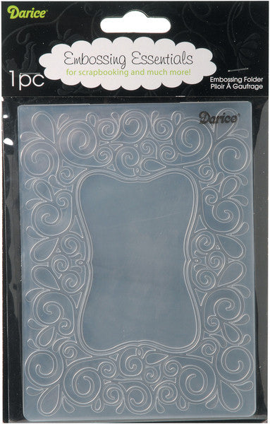 Embossing Folder, Scroll Frame