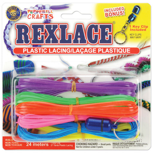 Flex Rex Plastic Neon Secondaries Lacing - 27 Yards