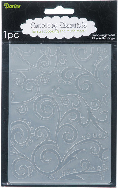 Embossing Folder, Scroll Background