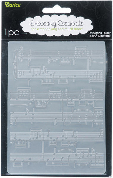 Embossing Folder, Sheet Music