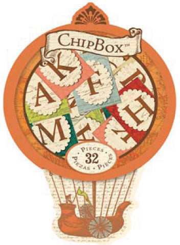 Engraved Garden Alphabet Chipbox, Hot Air Balloon