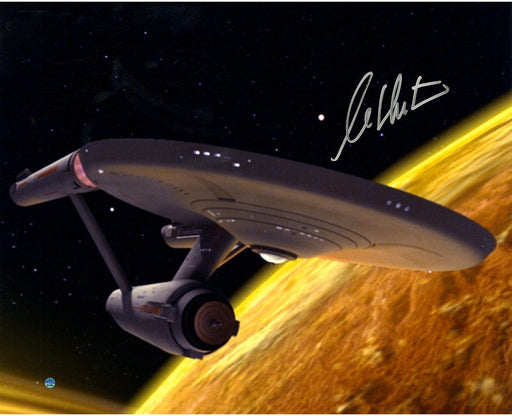 William Shatner Signed Star Trek Spaceship View 16x20 Photo