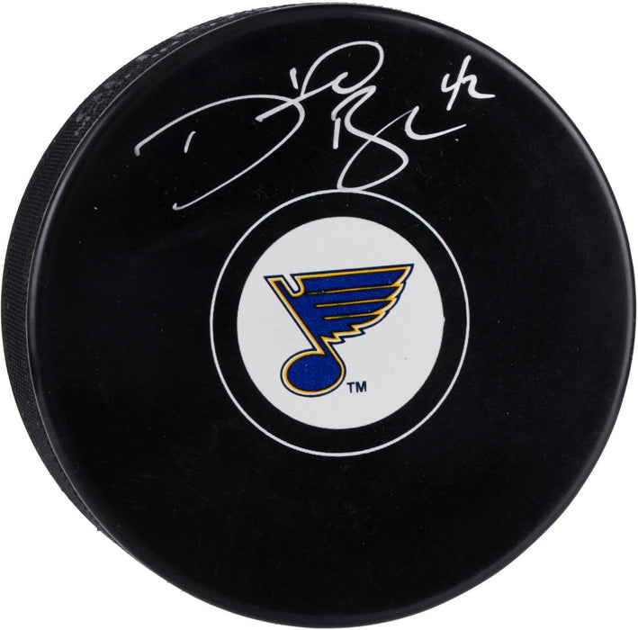 David Backes Signed St. Louis Blues Puck