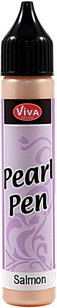 Viva Decor Pearl Pen 25ml-Salmon