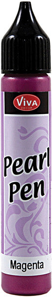 Viva Decor Pearl Pen 25ml-Magenta