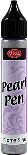 Viva Decor Pearl Pen 25ml-Silver Chrome