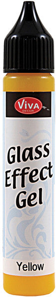 Viva Decor Glass Effect Gel 25ml-Yellow