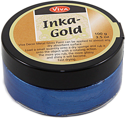 Viva Decor Inka Gold-Cobalt Blue