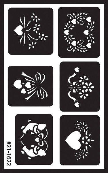 Reusable Glass Etching Stencils- Assorted