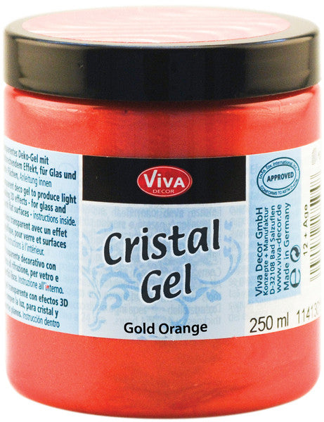 Crystal Gel 8.5 Ounces, Gold Orange