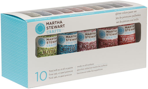 Martha Stewart Glitter Acrylic Craft Paint Set