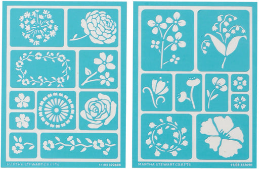 Martha Stewart Adhesive Stencils, Blossoms