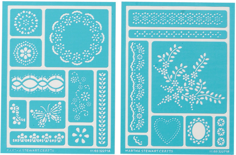 Martha Stewart Adhesive Stencils, Fair Isle Dots