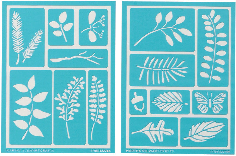 Martha Stewart Adhesive Stencils, Leaves