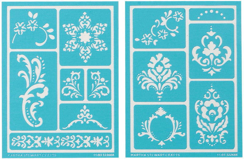 Martha Stewart Adhesive Stencils, Scrolls