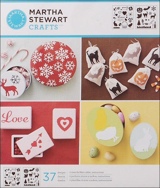 Martha Stewart Medium Stencils, Holiday Icons