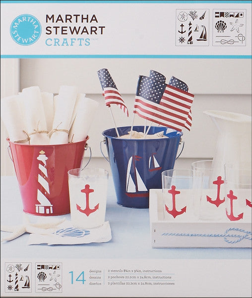 Martha Stewart Medium Stencils, Nautical Study