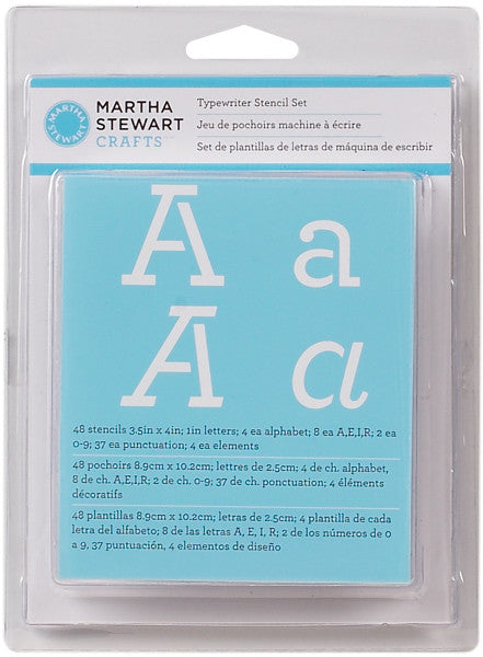 Martha Stewart Alphabet Stencil, Typewriter