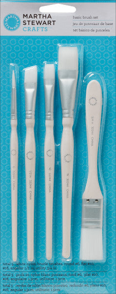 Martha Stewart Basic Brush Set, 5-Pack