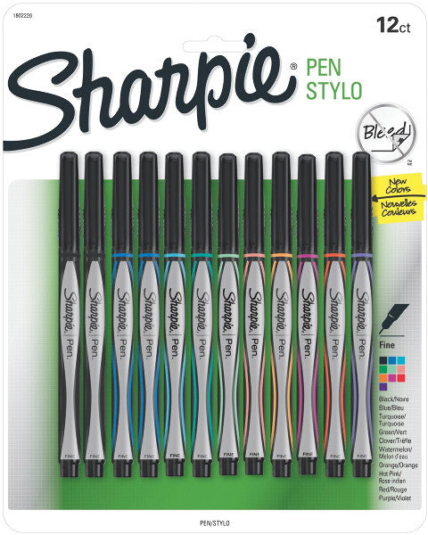 Sharpie Fine Pen Stylo, 12-Pack