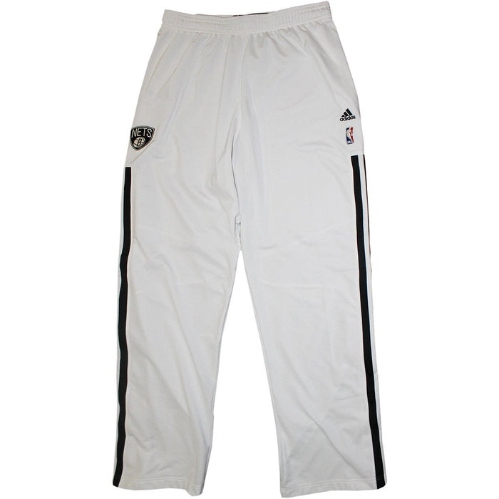 Mason Plumlee Pants - Brooklyn Nets 2013-2014 Season Game Used #1 White Warmup Pants (XL)